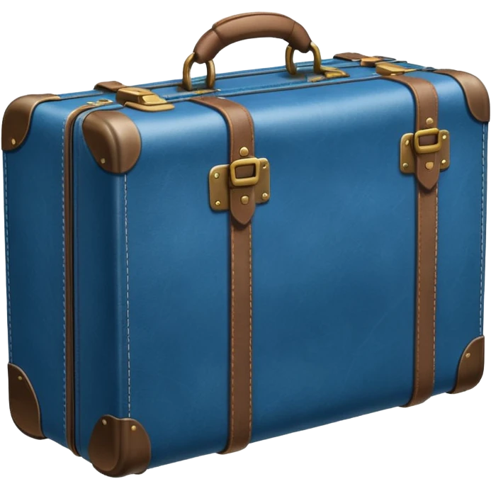 Suitcase blue emoji