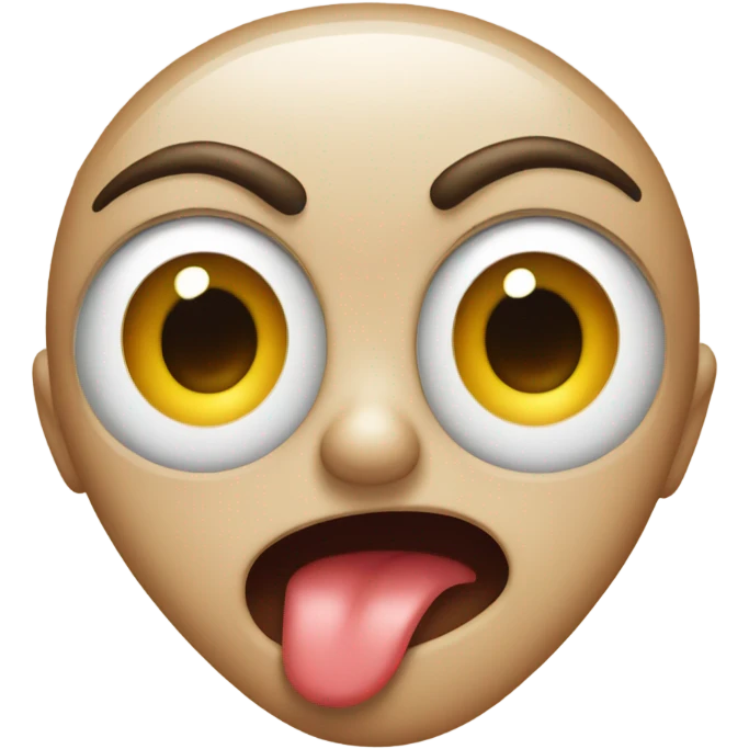 A shocked emoji ￼but with love eyes  emoji