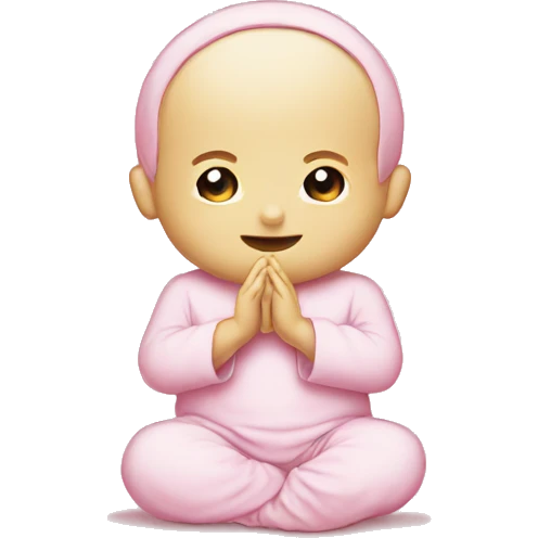 Baby pink prayer mat  emoji