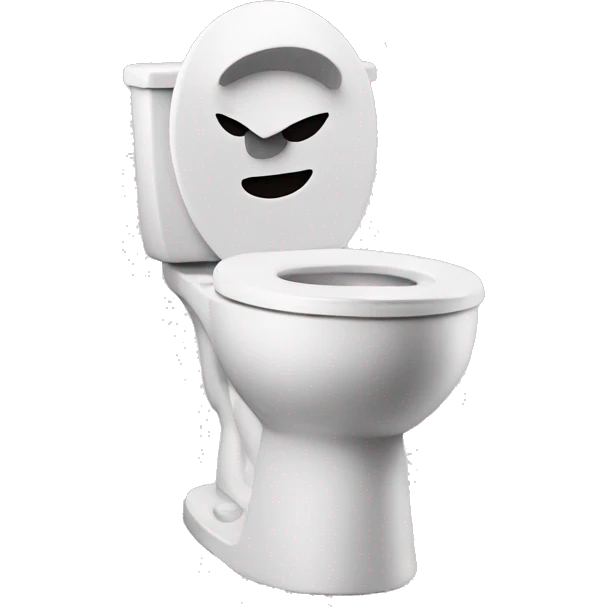 Toilet with a head  emoji