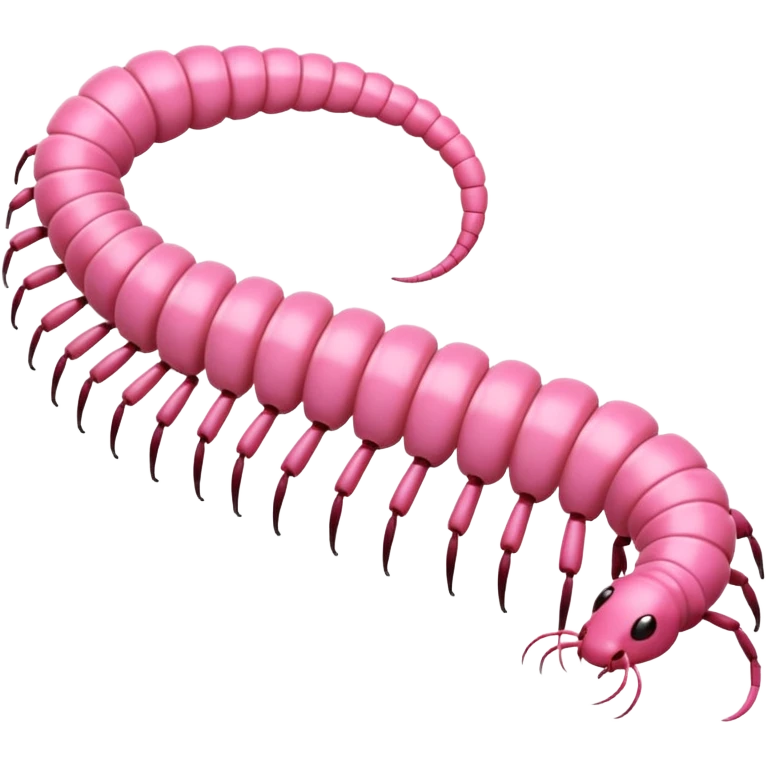 Light pink centipede  emoji
