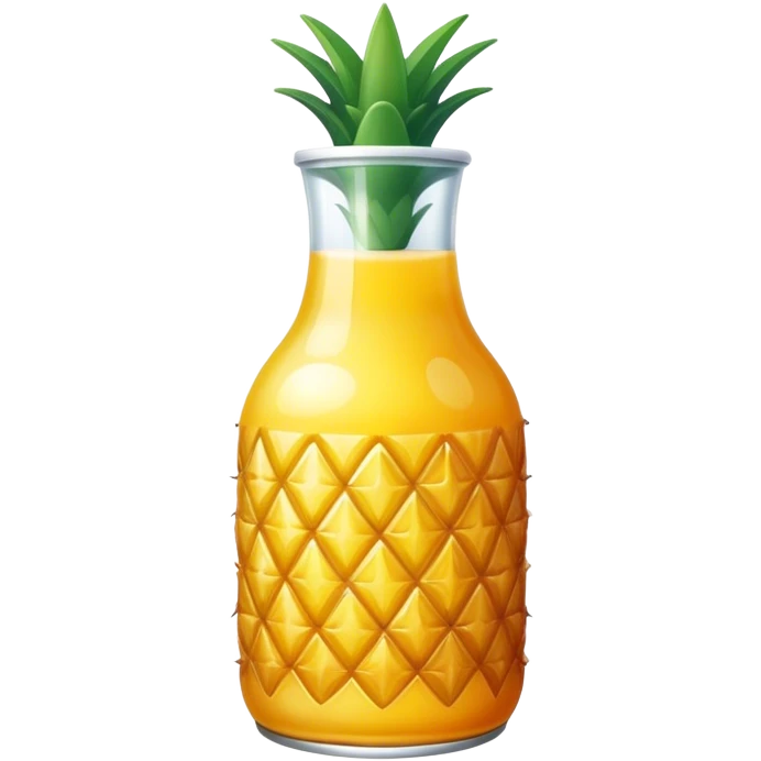Pineapple juice bottle emoji