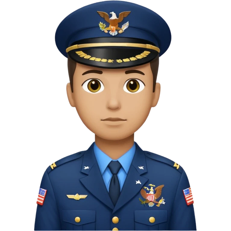 generate american soldier with small usa flag on shoulder emoji