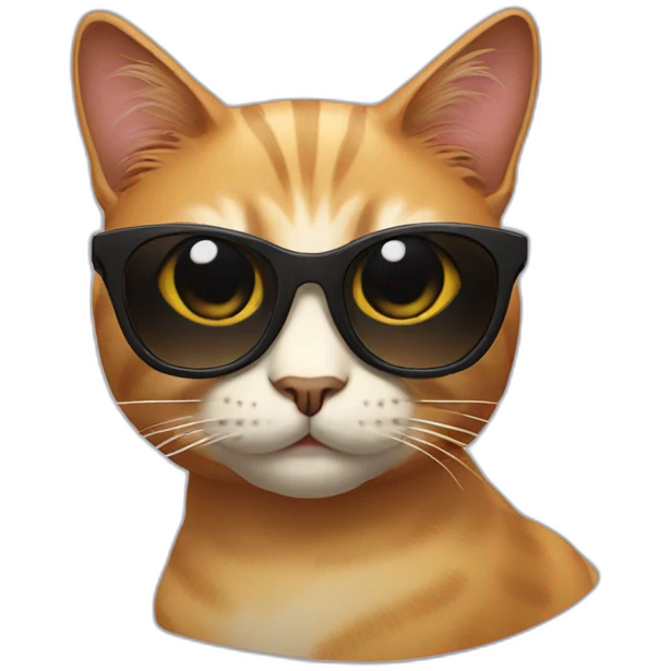 Cat with sunglasses emoji