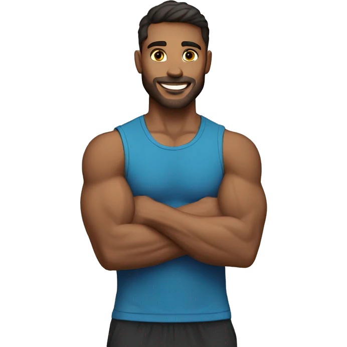fitness trainer male emoji