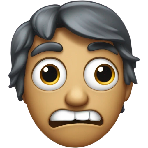 cringe face emoji
