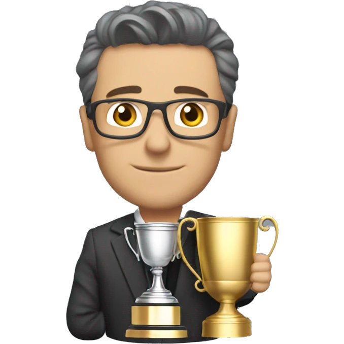 Harry sheezel with the premiership cup  emoji