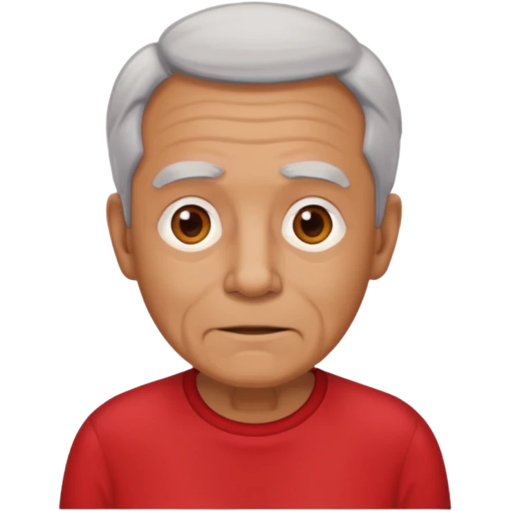 old guy red shirt emoji
