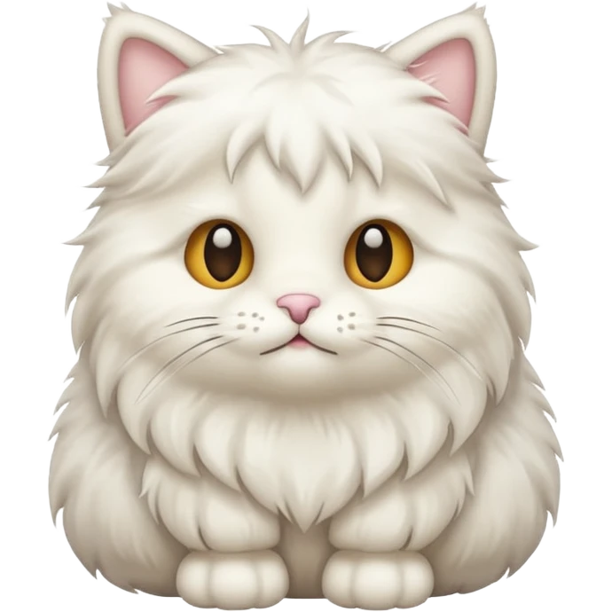 White teddy cat emoji