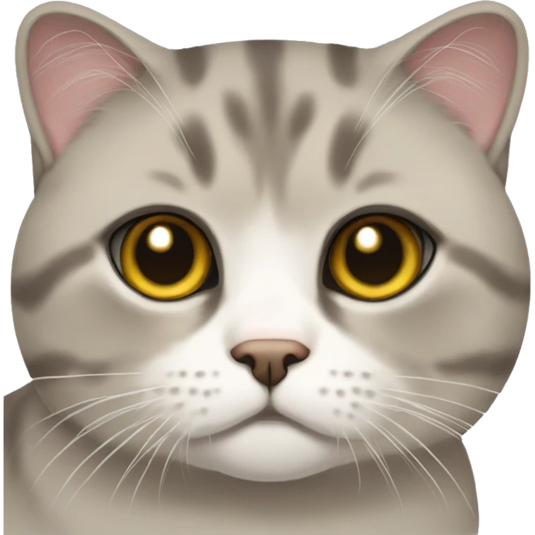 Scottish fold cat emoji