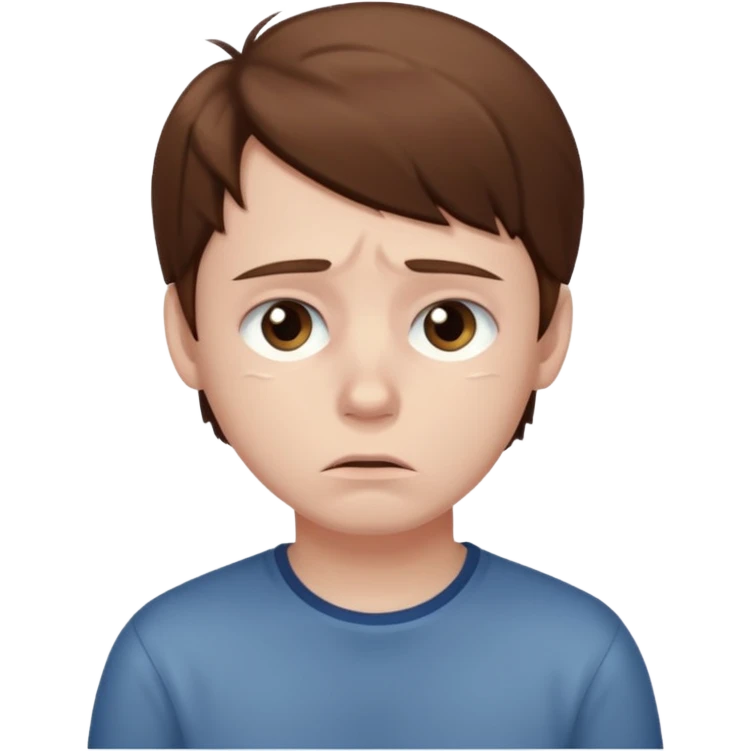 Make a sad boy emoji