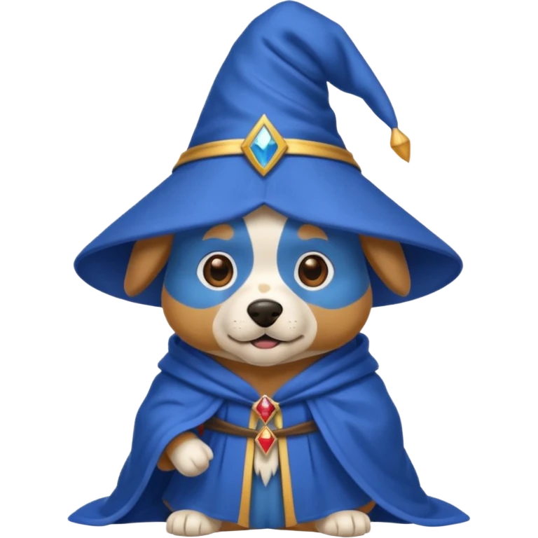 Dog wizard emoji