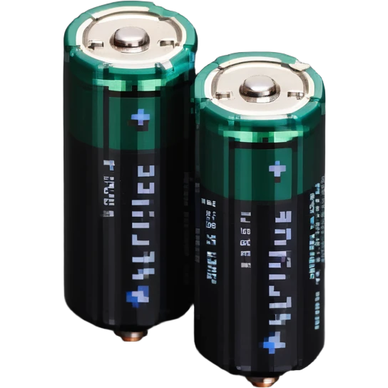 Two dead batteries stacked on top of each other, depleted, empty power emoji