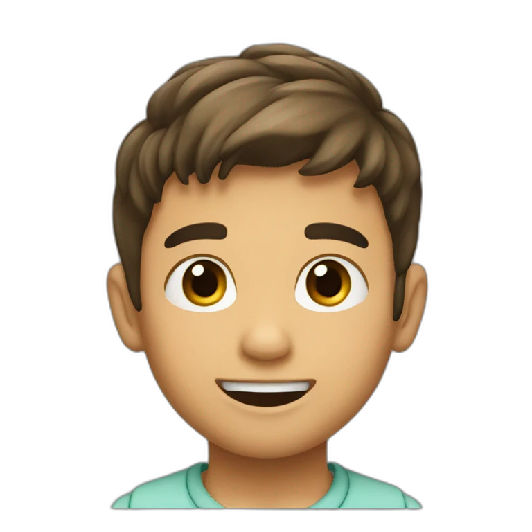 Niño moreno emoji