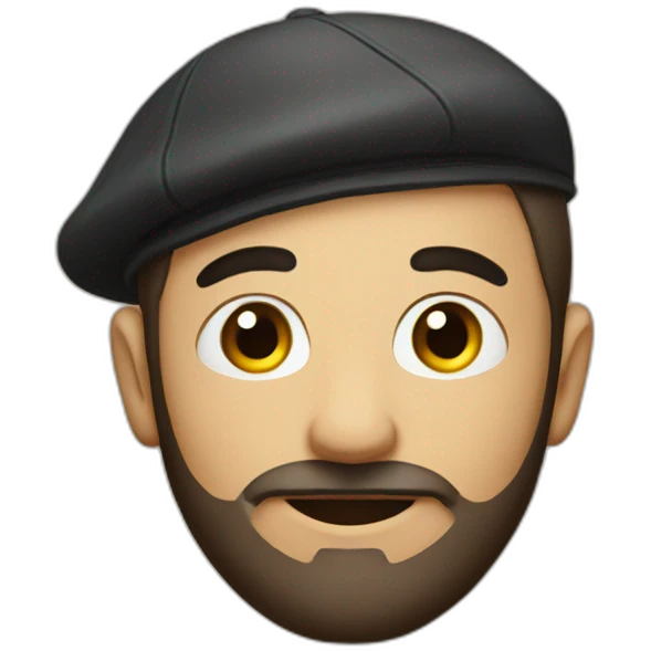A man with a kippa emoji
