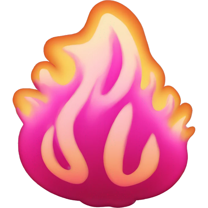 Pink fire emoji