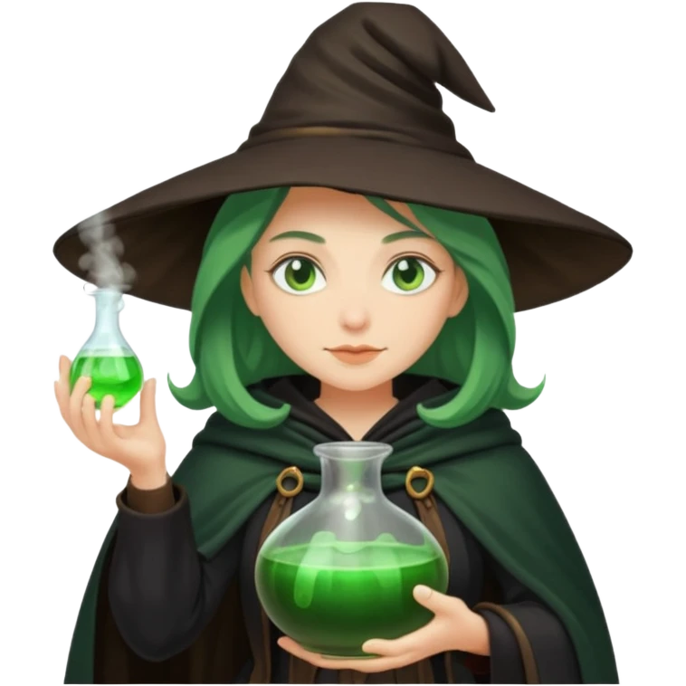 green witch cooking potion emoji