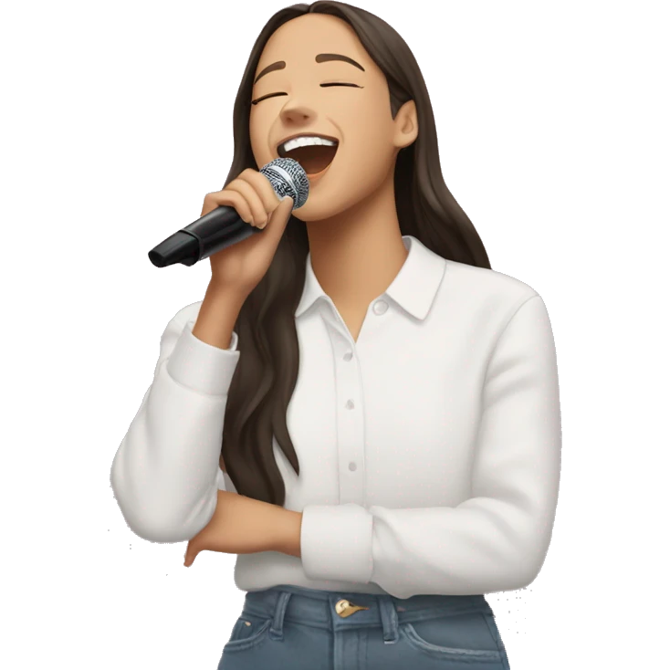Olivia rodrigo singing  emoji
