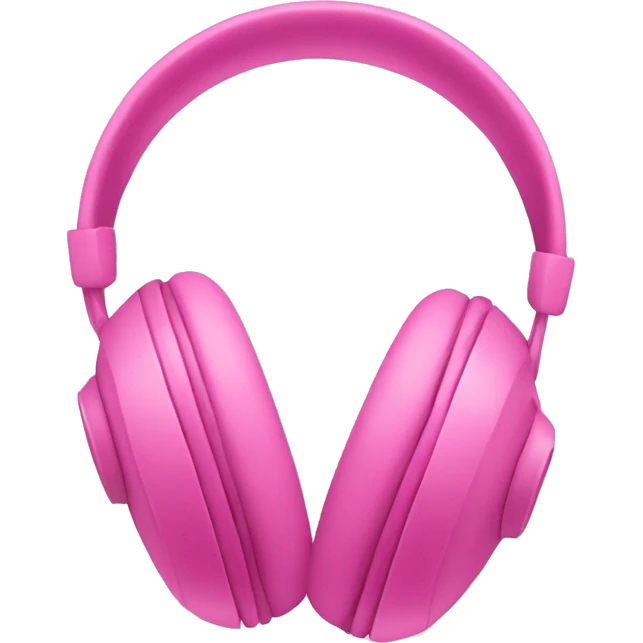 pink headphones emoji