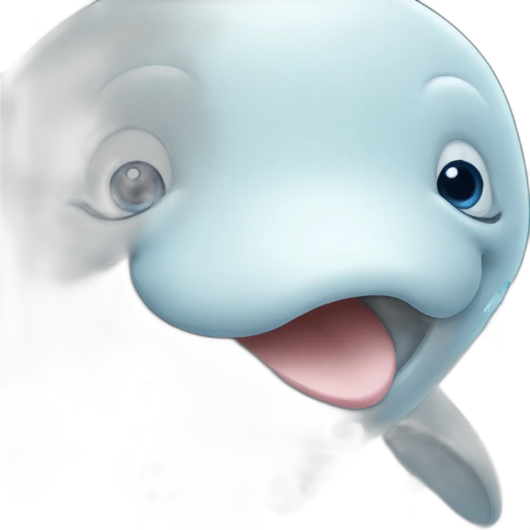 Beluga crying emoji