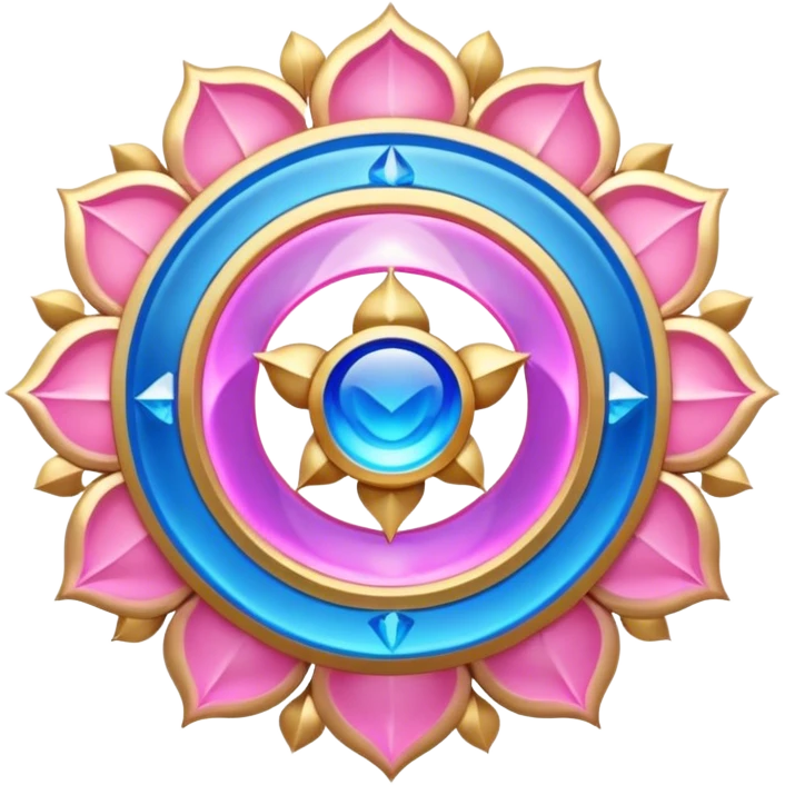 Ajna Chakra blue pink gold emoji