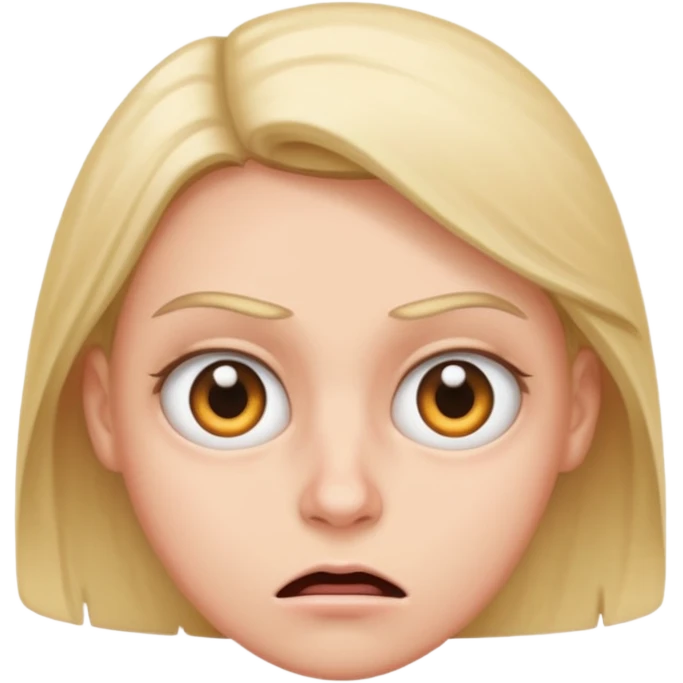 Mad face rolling eyes  emoji