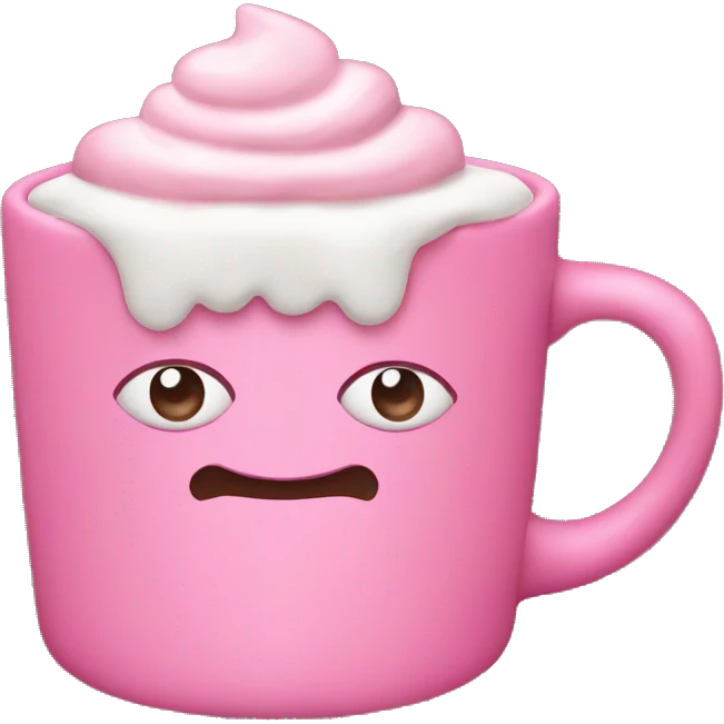 pink hot cocoa cup emoji