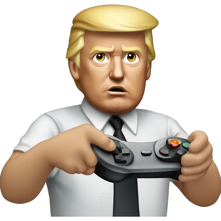 donald trump playing video games emoji