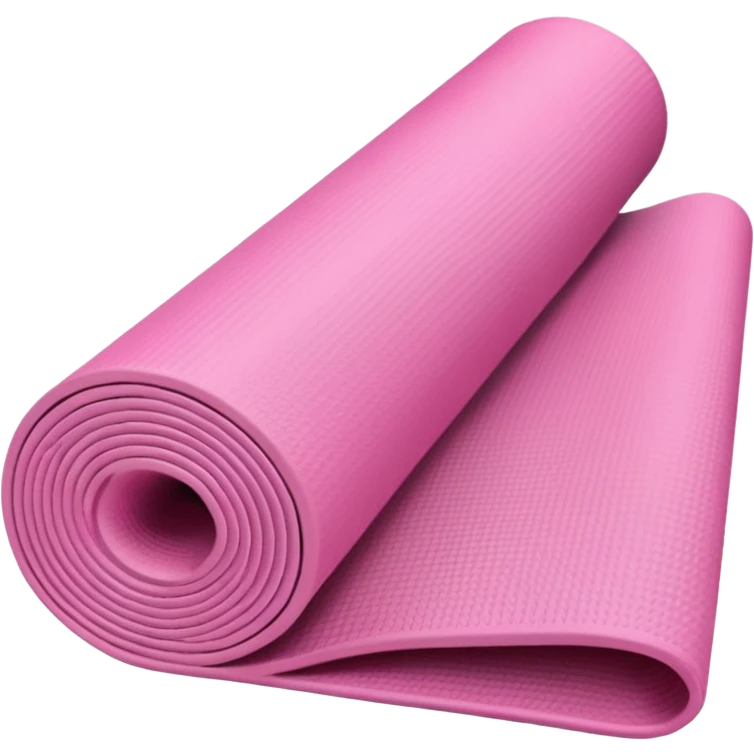 Pink yoga mat rolled up emoji