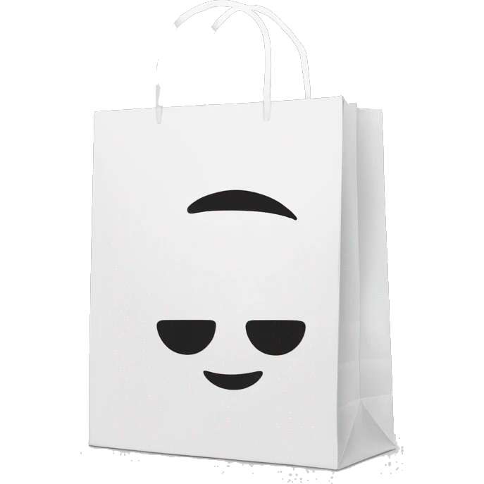 American apparel shopping bag emoji