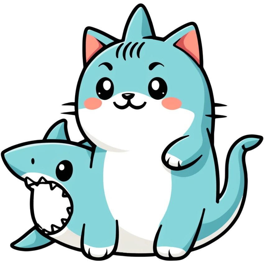 Shark Cat emoji