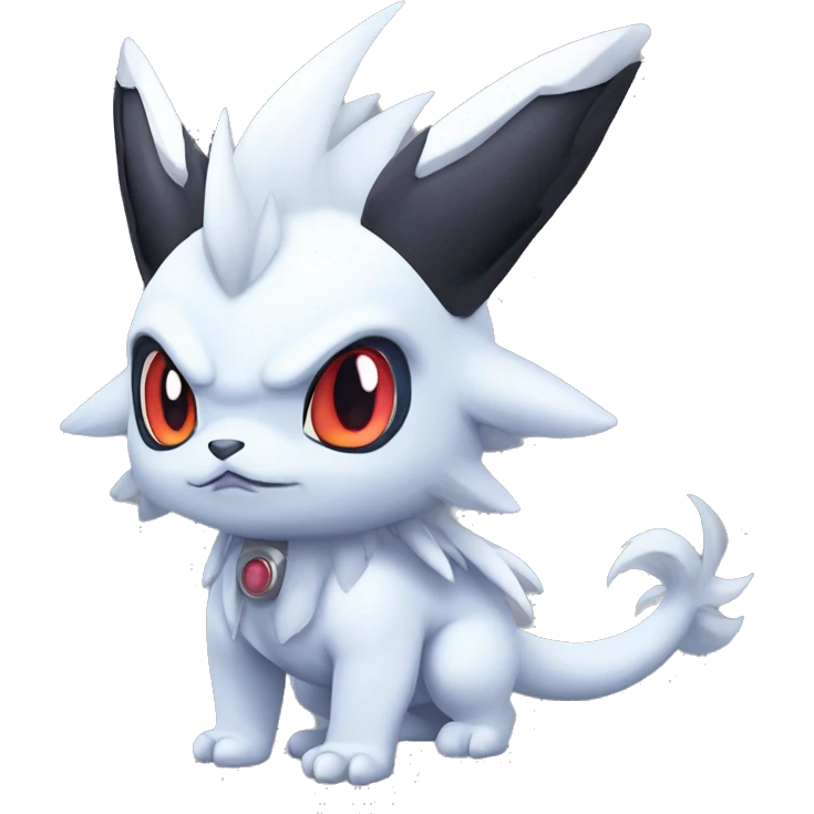 Edgy Cool Kawaii Baby Nargacuga-Absol-GaruruMon-Pokémon Full Body Detailed High Quality emoji