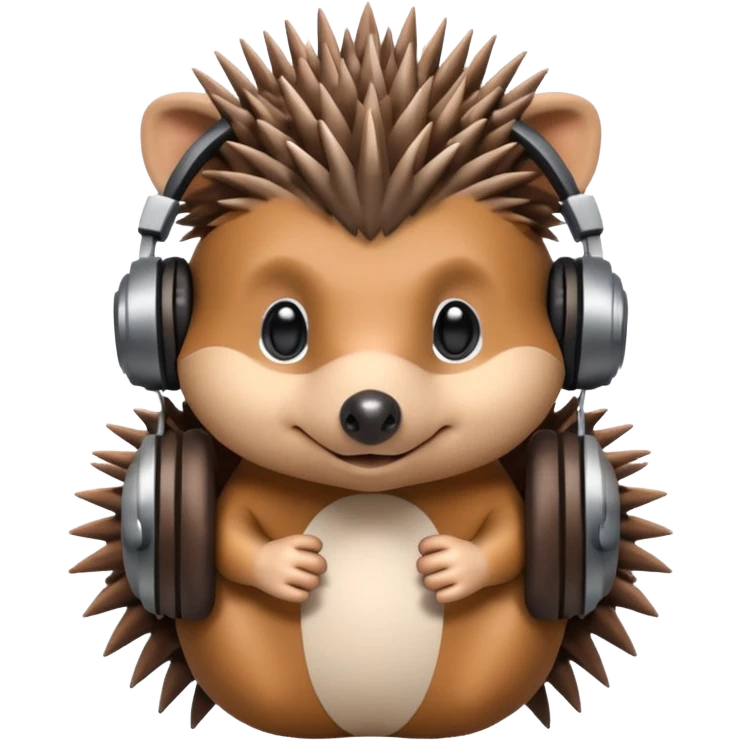 Hedgehog DJ emoji