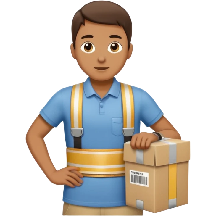 Apartment Mover, Fragile-Label Runner + tape belt. emoji