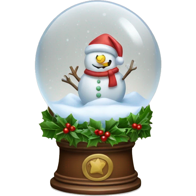Christmas snowglobe emoji