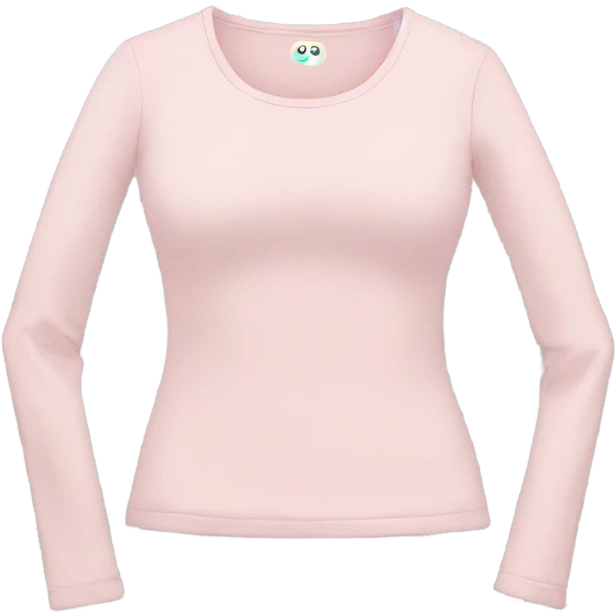 Light pink long sleeve tight top emoji