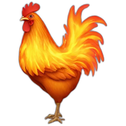 Chicken fire emoji