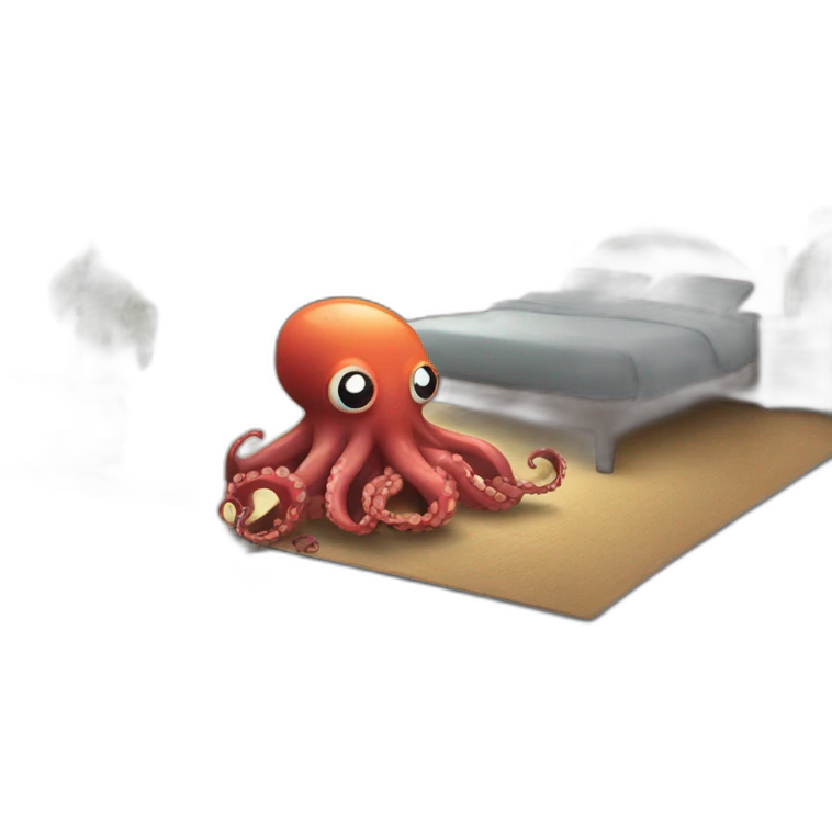 cool room with octopus in there emoji