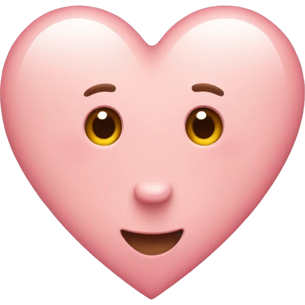 light pink heart emoji emoji