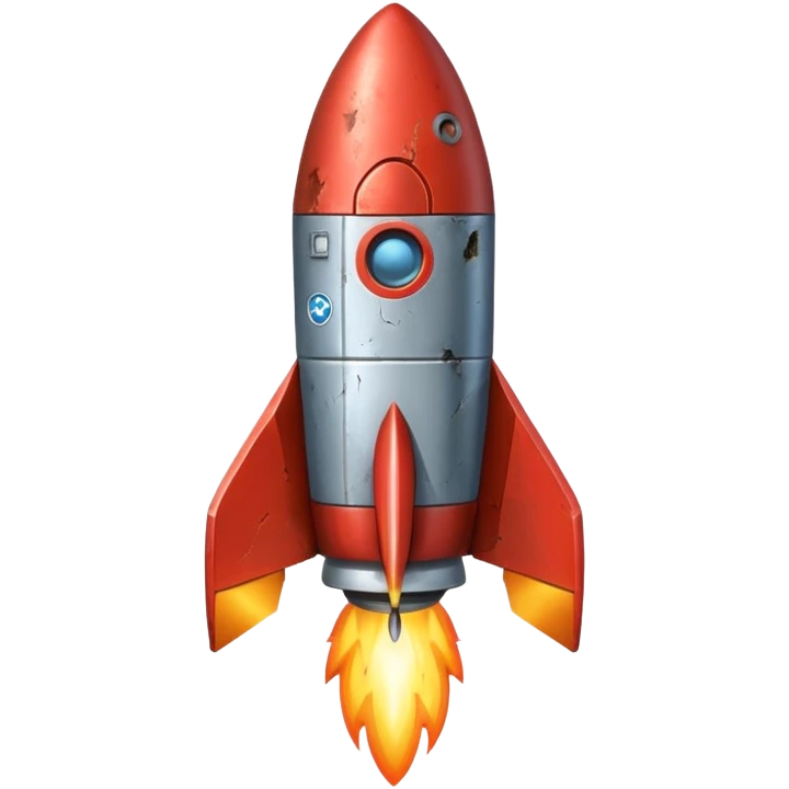 a stuck rocket emoji