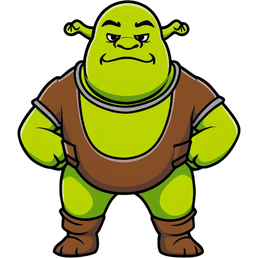 Shrek the green ogre emoji