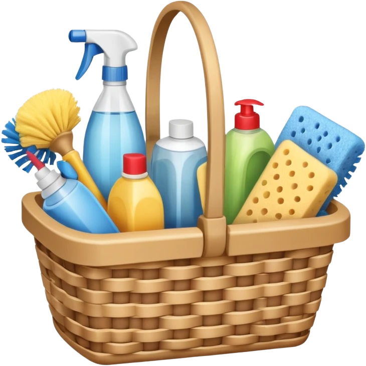 cleaning basket emoji