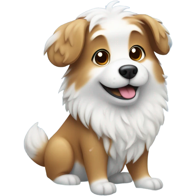 snowy dog emoji