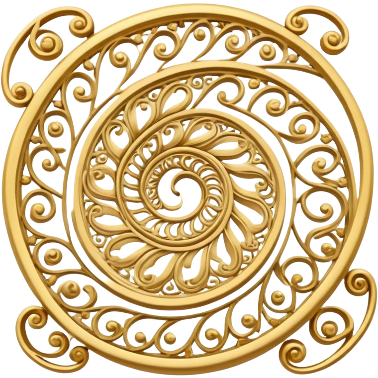 Spiral filigree emoji