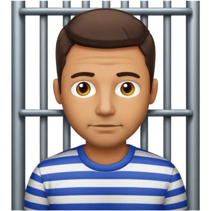 The man behind bars emoji