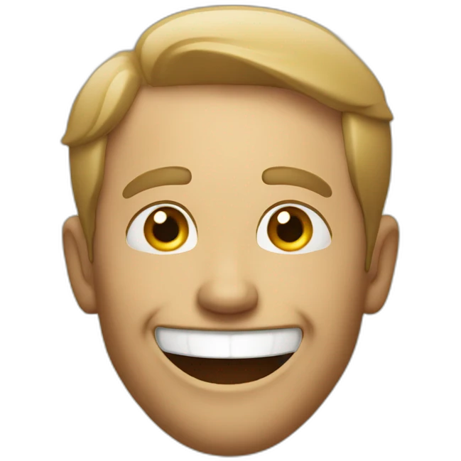 Giggling man emoji