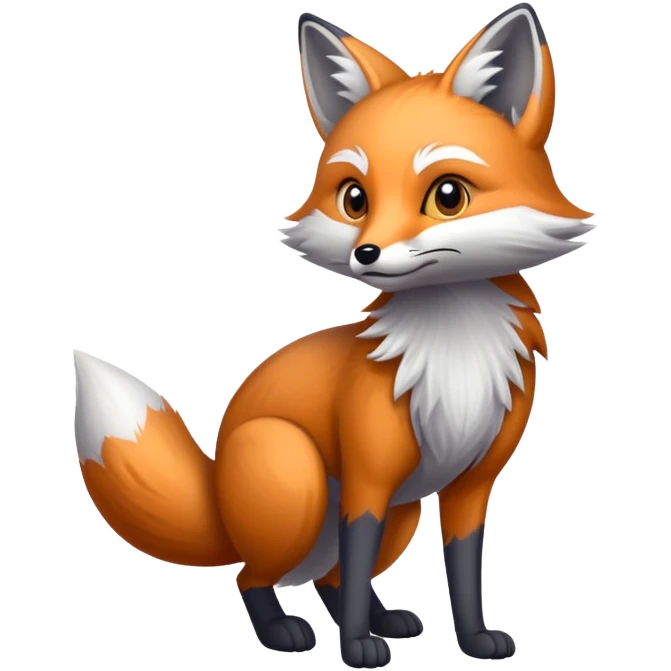 Grey fox emoji