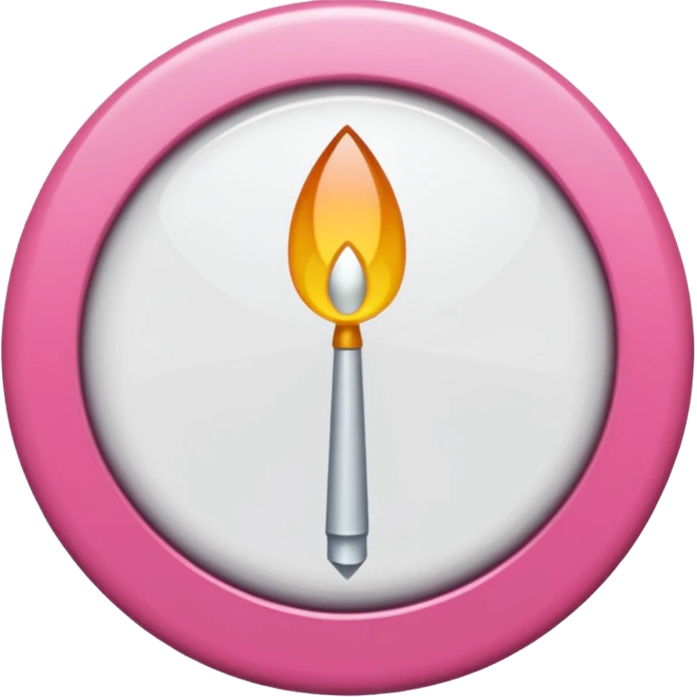 fleche blanche simple sur fond de couleur rose sur un bouton   emoji