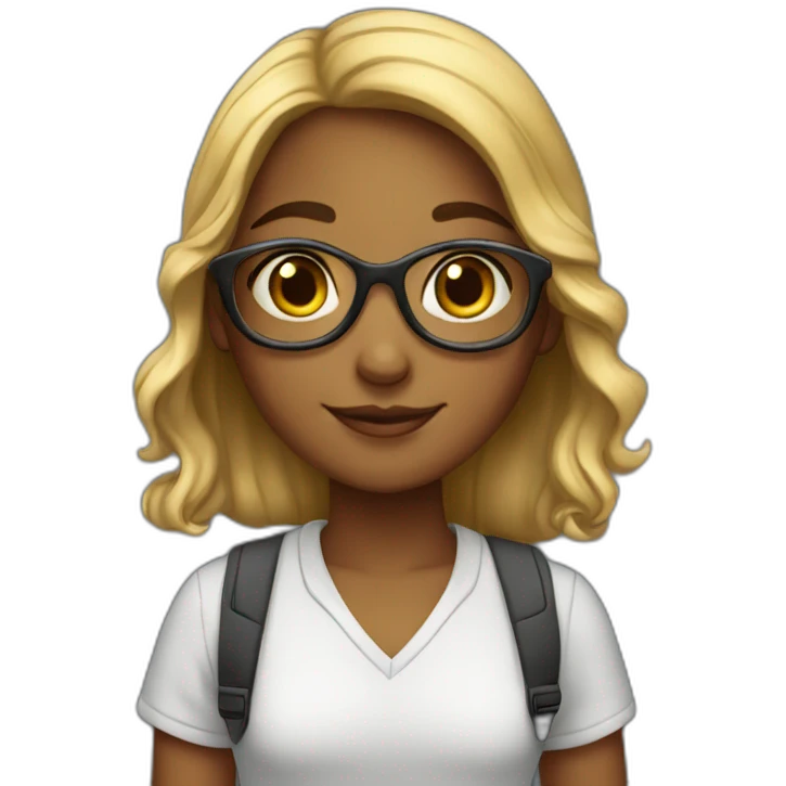 bermese smart girl emoji