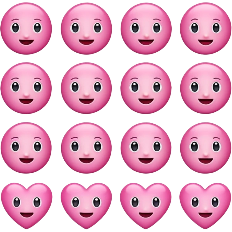 Pink cute emojis emoji